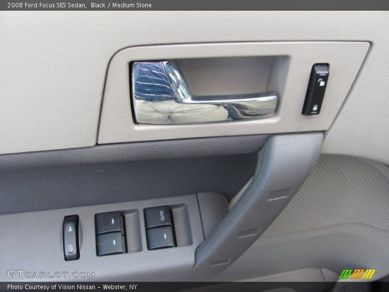 Black / Medium Stone 2008 Ford Focus SES Sedan