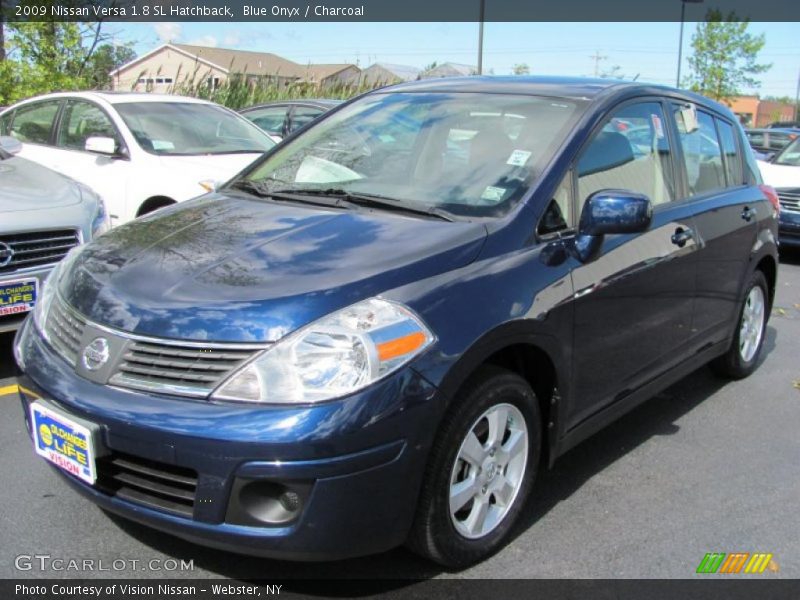 Blue Onyx / Charcoal 2009 Nissan Versa 1.8 SL Hatchback