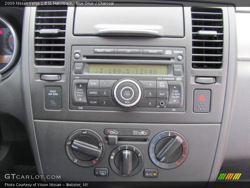 Blue Onyx / Charcoal 2009 Nissan Versa 1.8 SL Hatchback