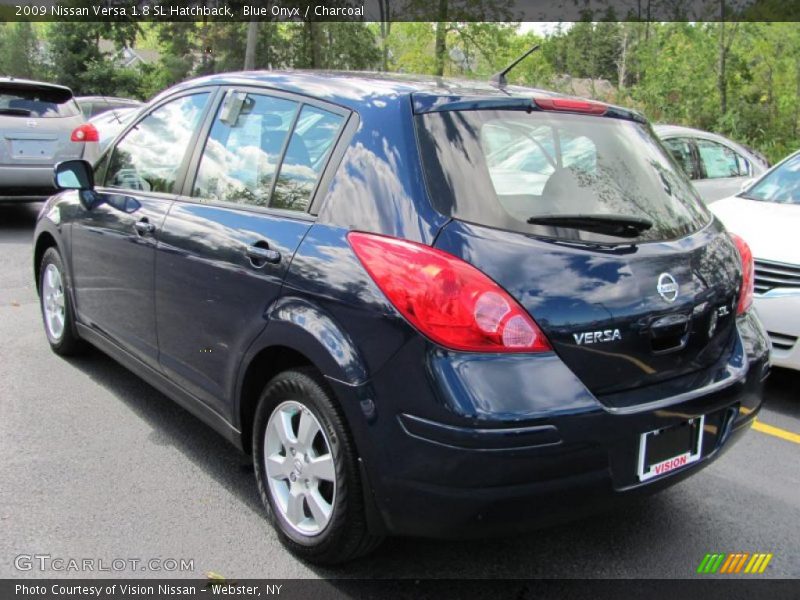 Blue Onyx / Charcoal 2009 Nissan Versa 1.8 SL Hatchback