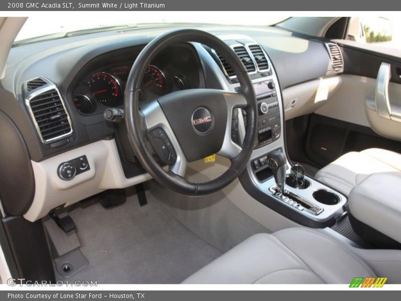 Summit White / Light Titanium 2008 GMC Acadia SLT