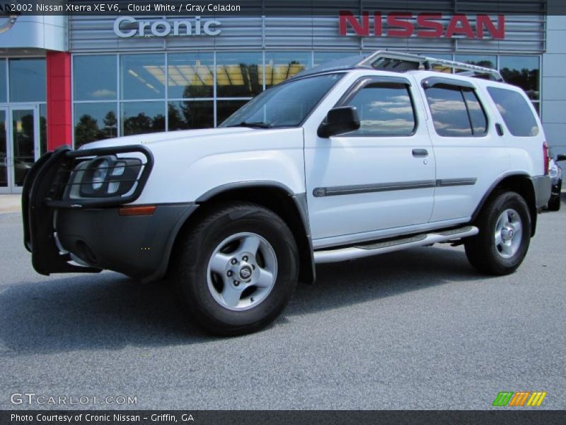 Cloud White / Gray Celadon 2002 Nissan Xterra XE V6