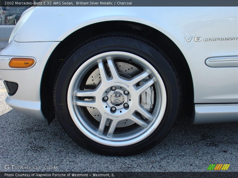 Brilliant Silver Metallic / Charcoal 2002 Mercedes-Benz C 32 AMG Sedan