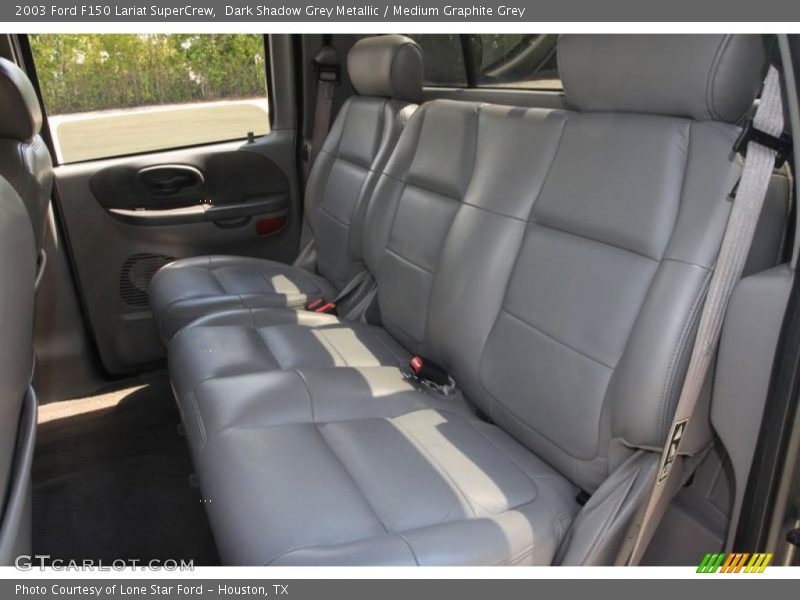 Dark Shadow Grey Metallic / Medium Graphite Grey 2003 Ford F150 Lariat SuperCrew