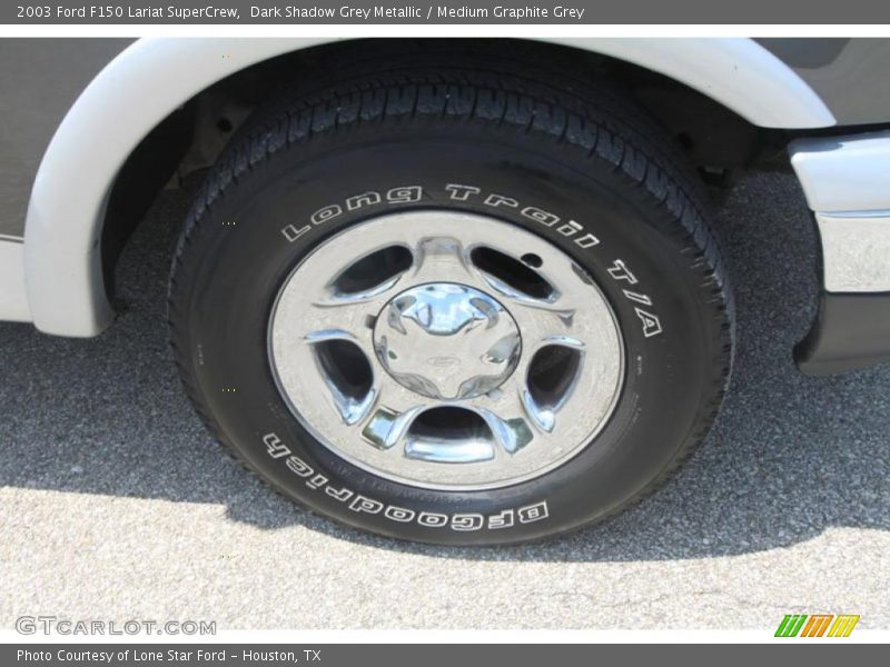 Dark Shadow Grey Metallic / Medium Graphite Grey 2003 Ford F150 Lariat SuperCrew