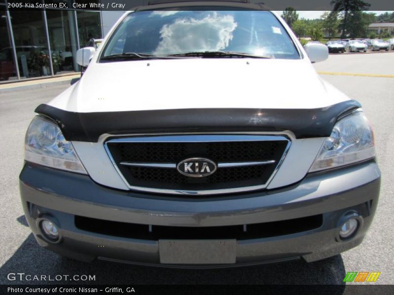 Clear White / Gray 2005 Kia Sorento EX