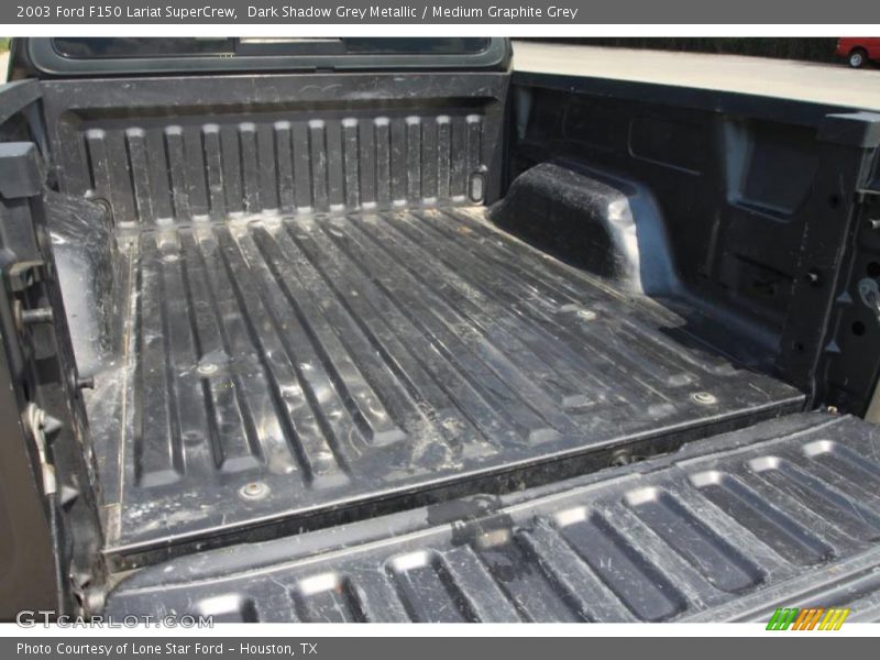 Dark Shadow Grey Metallic / Medium Graphite Grey 2003 Ford F150 Lariat SuperCrew