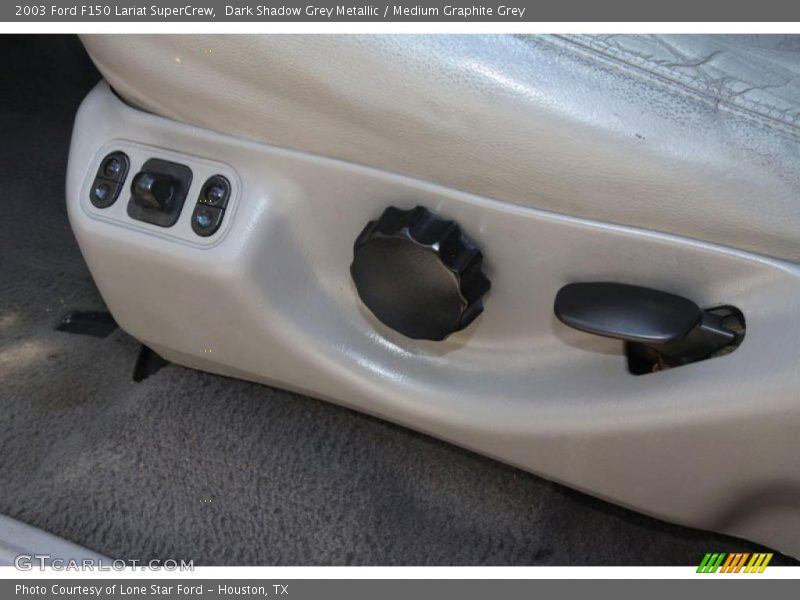 Dark Shadow Grey Metallic / Medium Graphite Grey 2003 Ford F150 Lariat SuperCrew