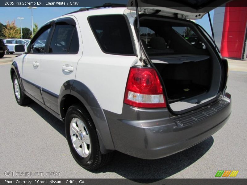 Clear White / Gray 2005 Kia Sorento EX