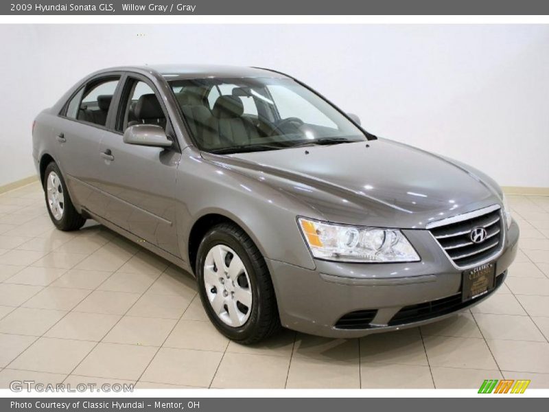 Willow Gray / Gray 2009 Hyundai Sonata GLS