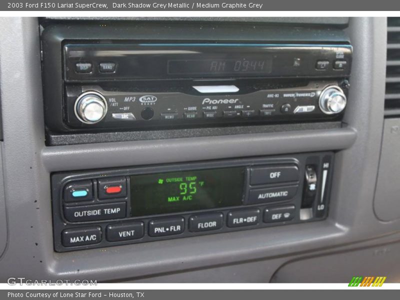 Dark Shadow Grey Metallic / Medium Graphite Grey 2003 Ford F150 Lariat SuperCrew