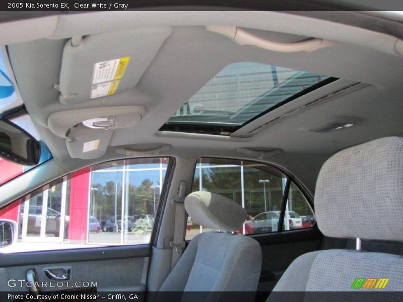 Clear White / Gray 2005 Kia Sorento EX