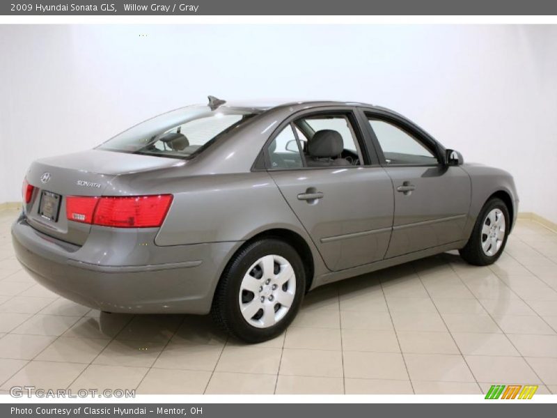 Willow Gray / Gray 2009 Hyundai Sonata GLS