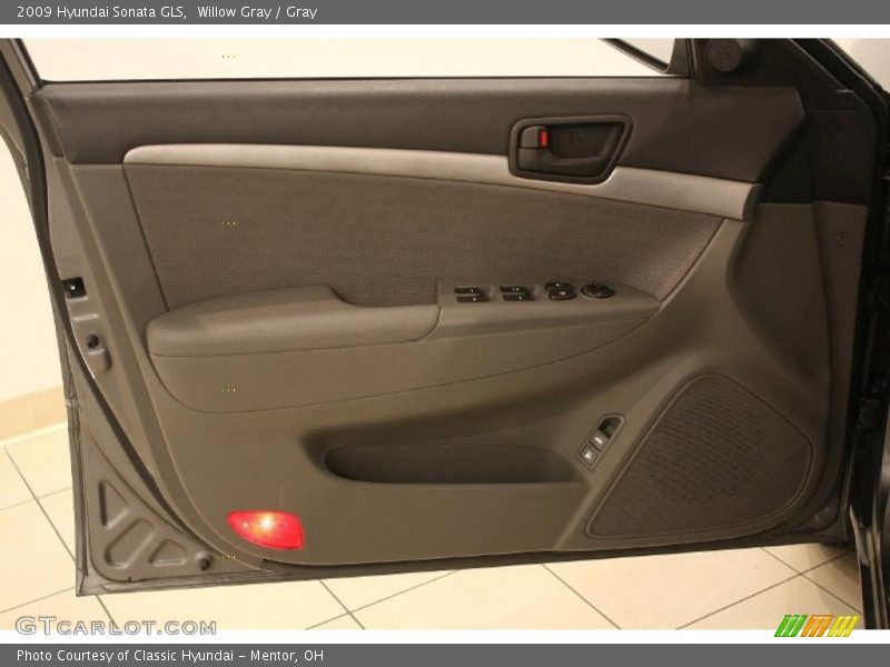 Willow Gray / Gray 2009 Hyundai Sonata GLS