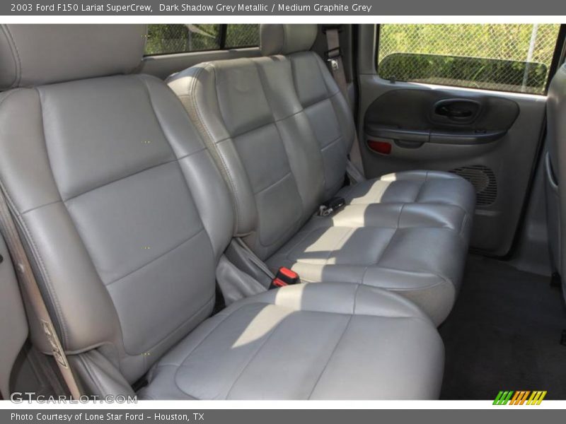 Dark Shadow Grey Metallic / Medium Graphite Grey 2003 Ford F150 Lariat SuperCrew