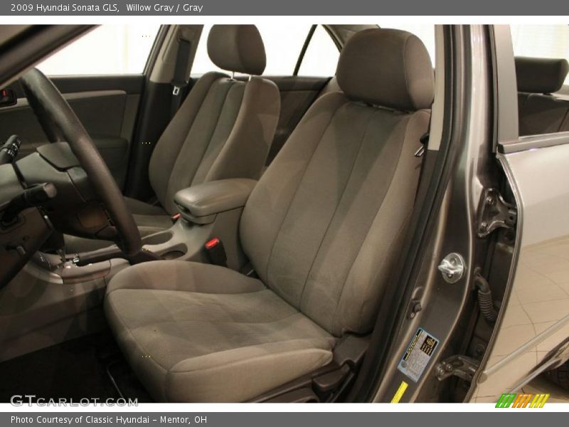 Willow Gray / Gray 2009 Hyundai Sonata GLS