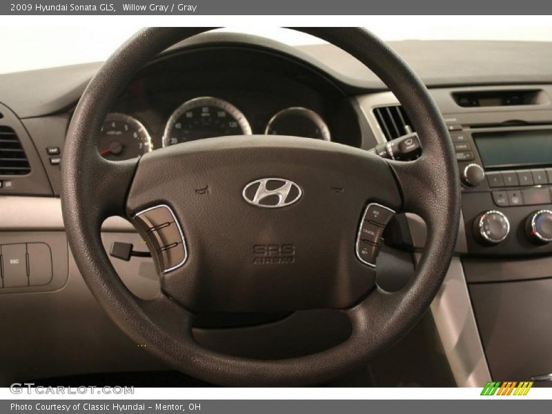 Willow Gray / Gray 2009 Hyundai Sonata GLS