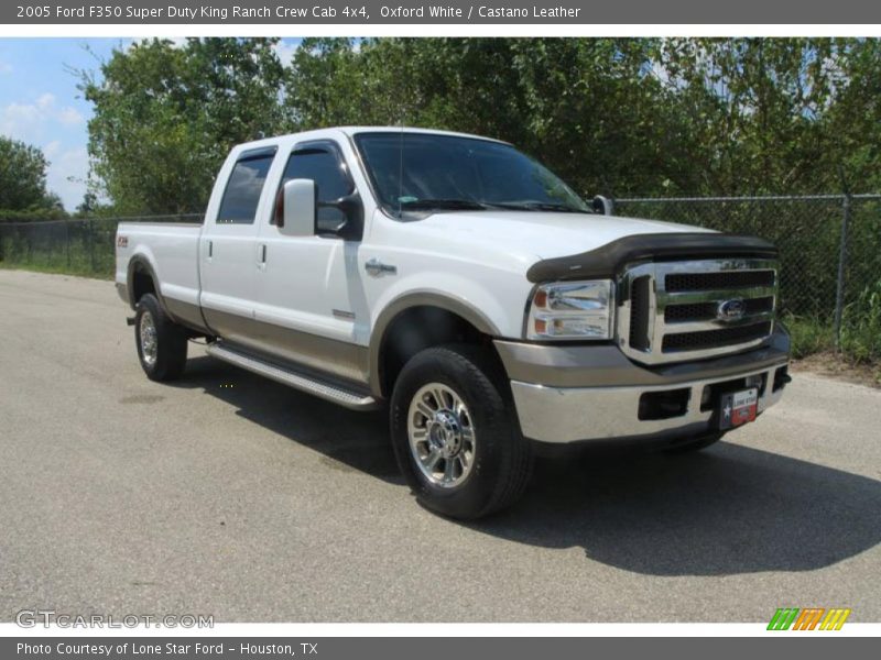 Oxford White / Castano Leather 2005 Ford F350 Super Duty King Ranch Crew Cab 4x4