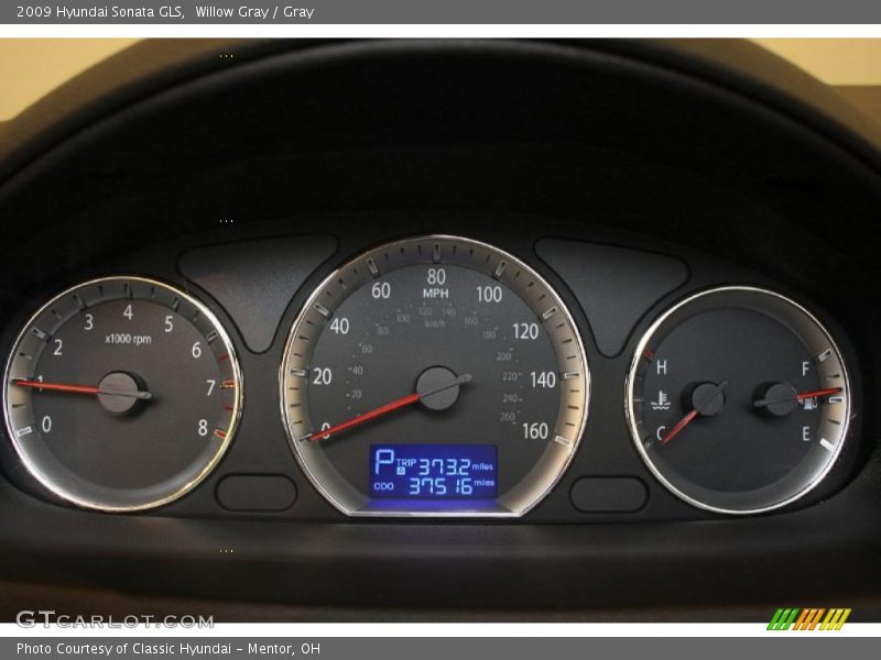 Willow Gray / Gray 2009 Hyundai Sonata GLS