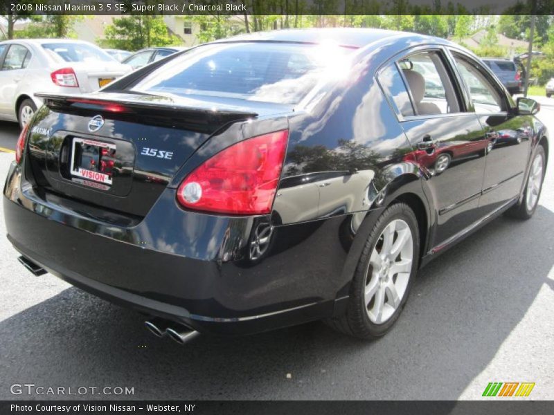 Super Black / Charcoal Black 2008 Nissan Maxima 3.5 SE
