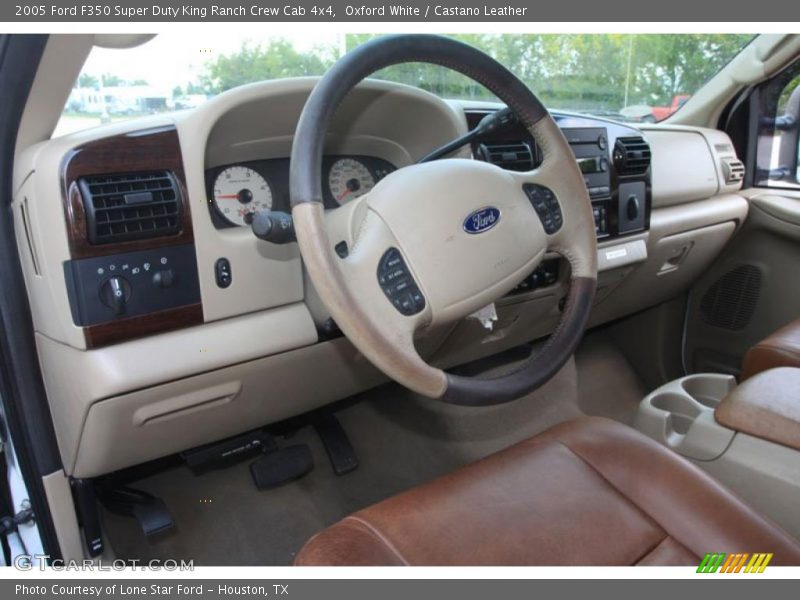 Oxford White / Castano Leather 2005 Ford F350 Super Duty King Ranch Crew Cab 4x4