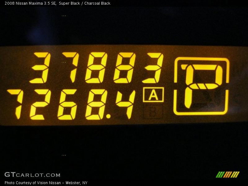 Super Black / Charcoal Black 2008 Nissan Maxima 3.5 SE