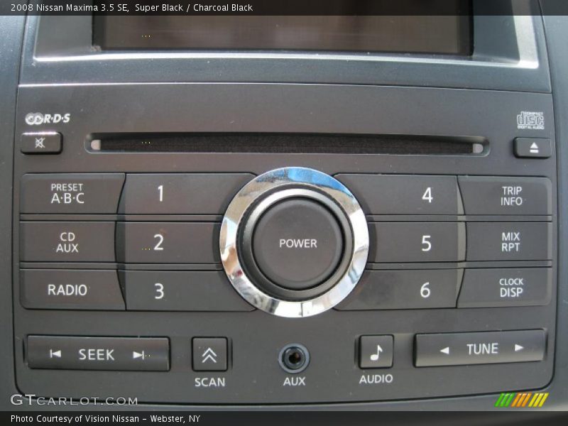 Super Black / Charcoal Black 2008 Nissan Maxima 3.5 SE