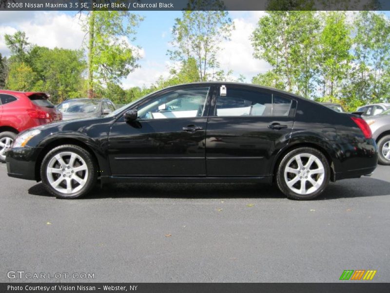 Super Black / Charcoal Black 2008 Nissan Maxima 3.5 SE