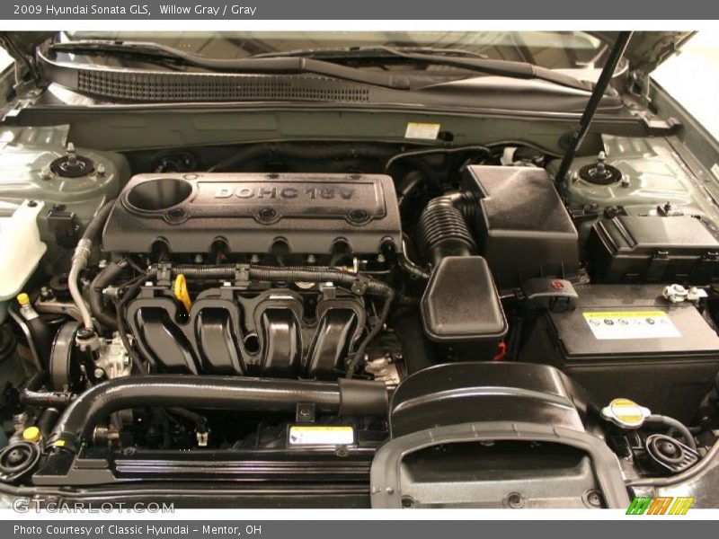 Willow Gray / Gray 2009 Hyundai Sonata GLS