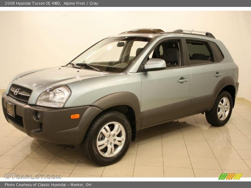 Alpine Frost / Gray 2008 Hyundai Tucson SE 4WD