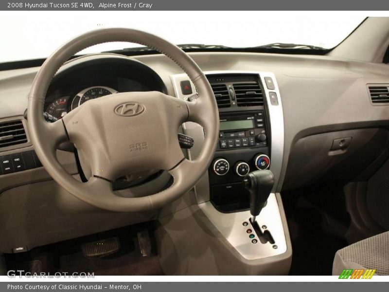 Alpine Frost / Gray 2008 Hyundai Tucson SE 4WD