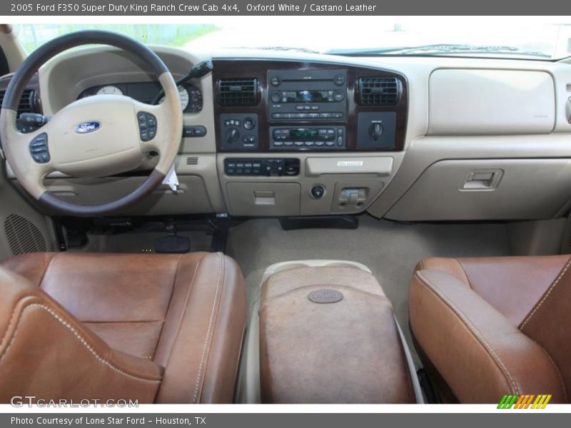 Oxford White / Castano Leather 2005 Ford F350 Super Duty King Ranch Crew Cab 4x4