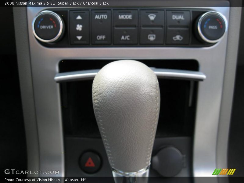 Super Black / Charcoal Black 2008 Nissan Maxima 3.5 SE