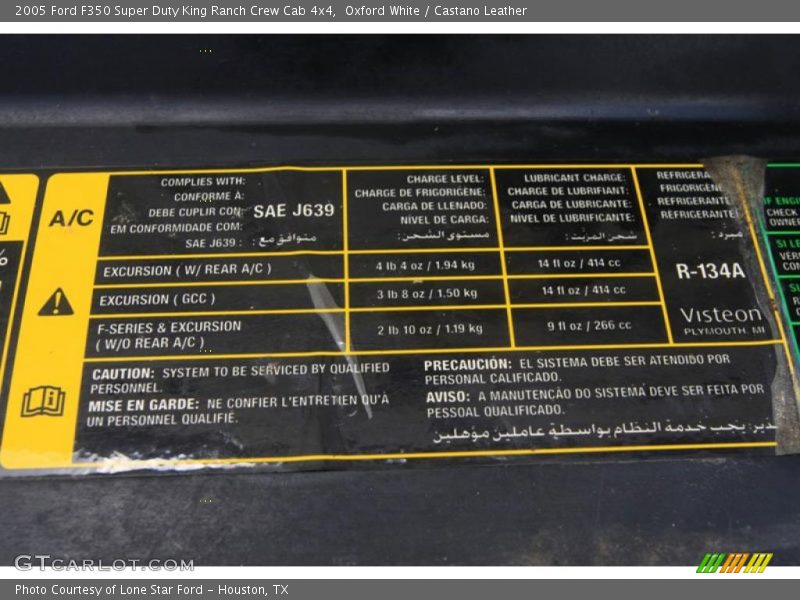 Oxford White / Castano Leather 2005 Ford F350 Super Duty King Ranch Crew Cab 4x4