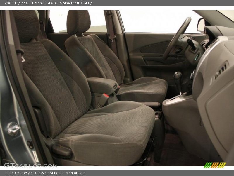 Alpine Frost / Gray 2008 Hyundai Tucson SE 4WD
