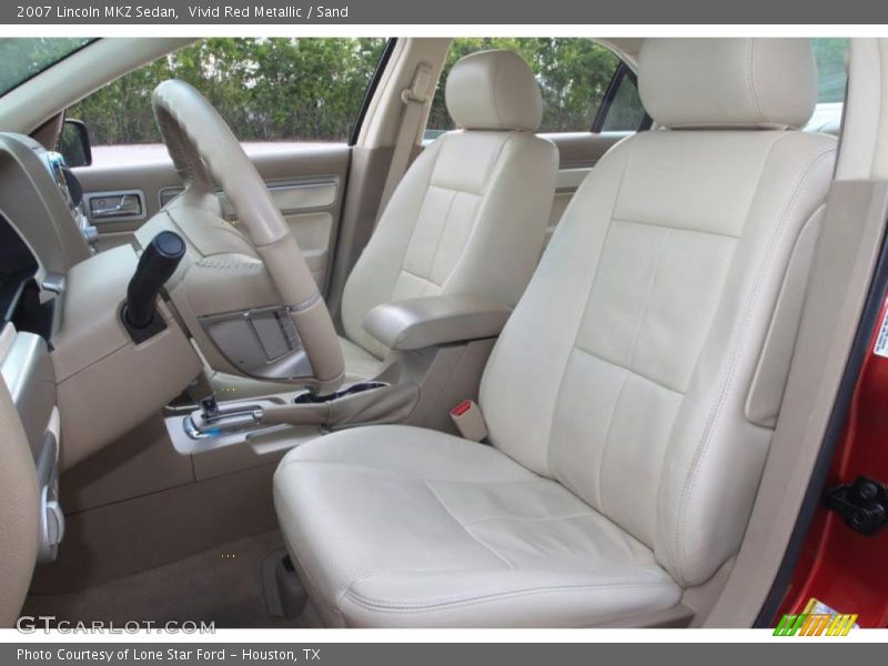 Vivid Red Metallic / Sand 2007 Lincoln MKZ Sedan