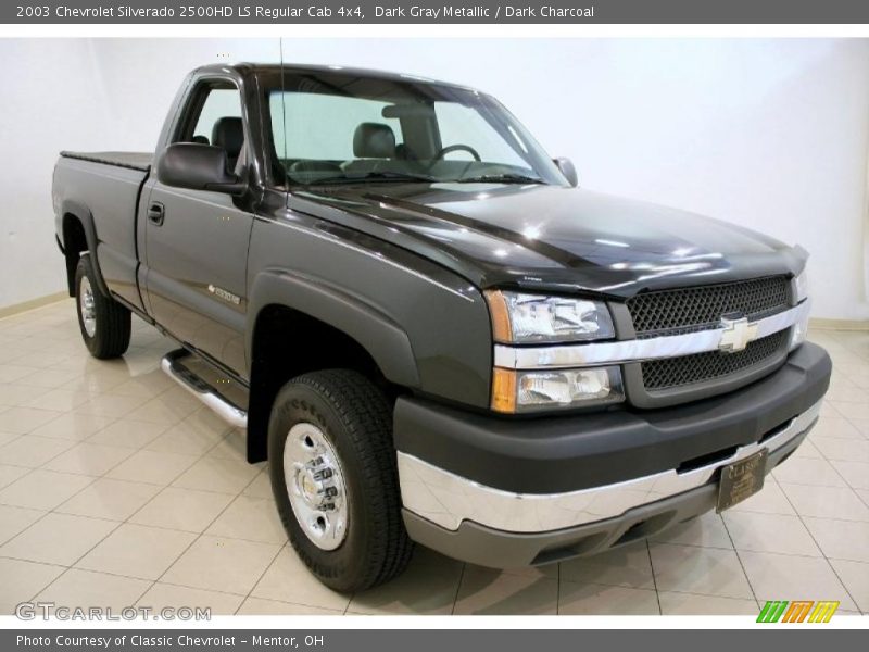 Dark Gray Metallic / Dark Charcoal 2003 Chevrolet Silverado 2500HD LS Regular Cab 4x4