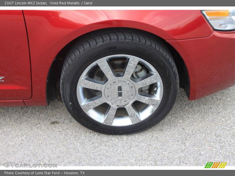 Vivid Red Metallic / Sand 2007 Lincoln MKZ Sedan