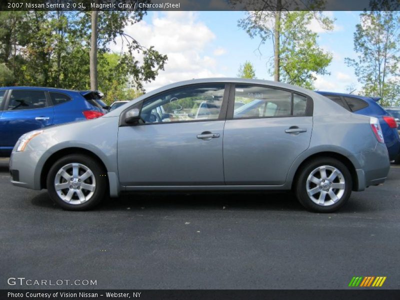 Magnetic Gray / Charcoal/Steel 2007 Nissan Sentra 2.0 SL