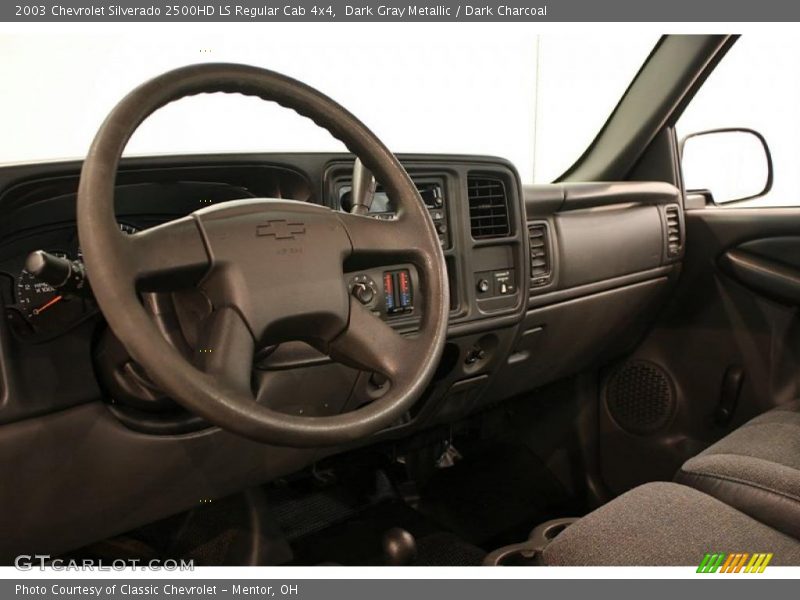 Dark Gray Metallic / Dark Charcoal 2003 Chevrolet Silverado 2500HD LS Regular Cab 4x4