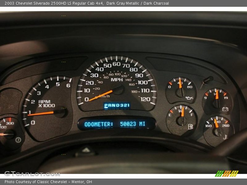 Dark Gray Metallic / Dark Charcoal 2003 Chevrolet Silverado 2500HD LS Regular Cab 4x4