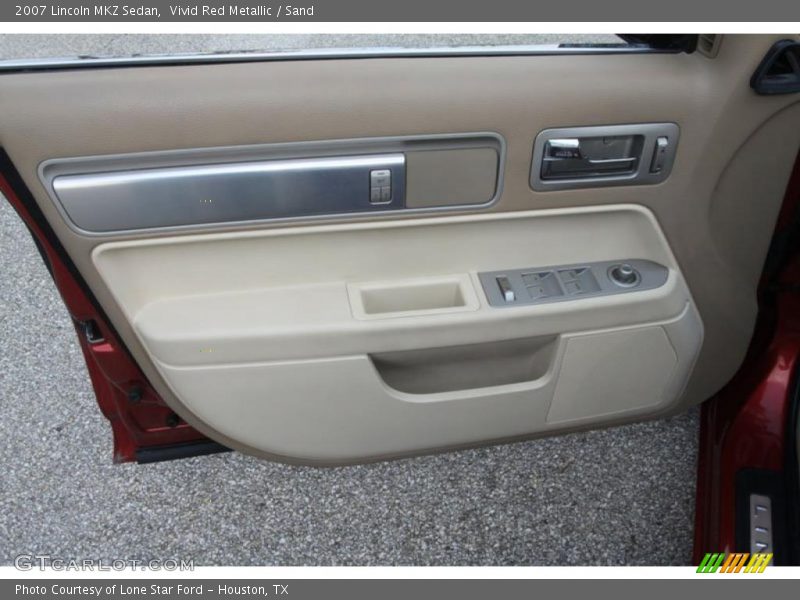 Vivid Red Metallic / Sand 2007 Lincoln MKZ Sedan