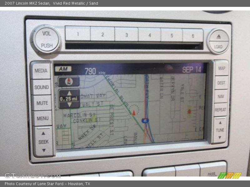 Vivid Red Metallic / Sand 2007 Lincoln MKZ Sedan