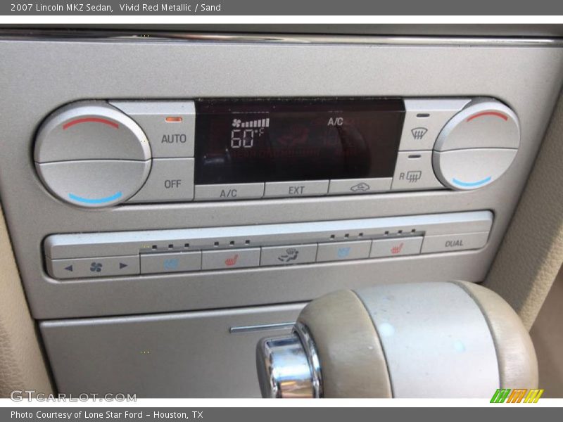 Vivid Red Metallic / Sand 2007 Lincoln MKZ Sedan