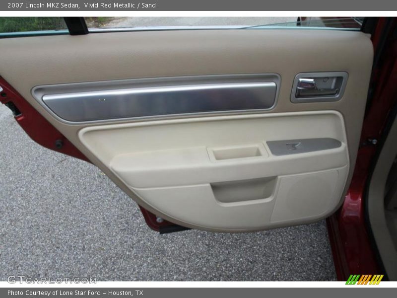 Vivid Red Metallic / Sand 2007 Lincoln MKZ Sedan
