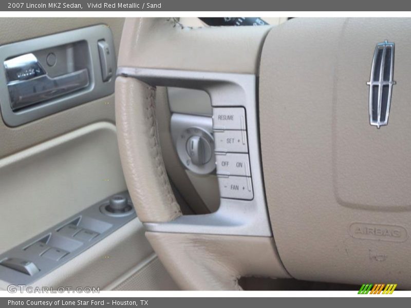 Vivid Red Metallic / Sand 2007 Lincoln MKZ Sedan