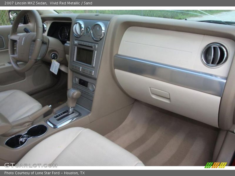 Vivid Red Metallic / Sand 2007 Lincoln MKZ Sedan