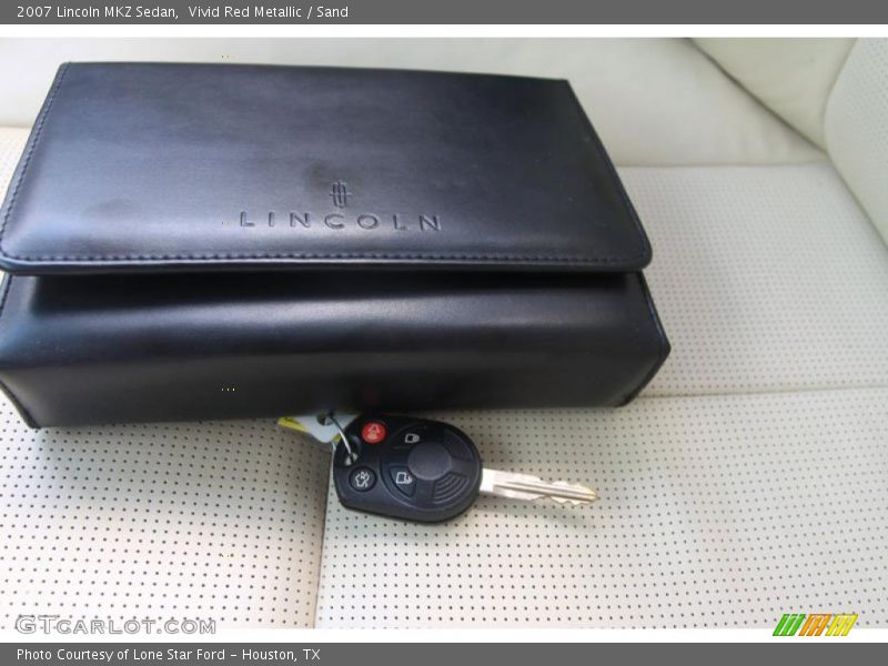Vivid Red Metallic / Sand 2007 Lincoln MKZ Sedan