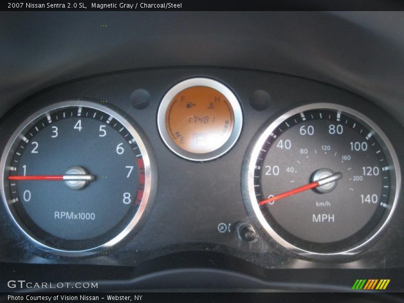 Magnetic Gray / Charcoal/Steel 2007 Nissan Sentra 2.0 SL