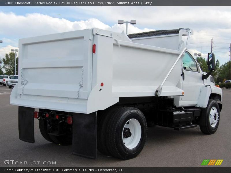 Summit White / Gray 2006 Chevrolet C Series Kodiak C7500 Regular Cab Dump Truck